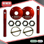 Kenco Bonnet Pins and Washers Kit - Red