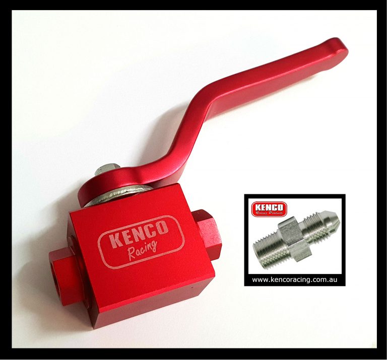 Kenco Brake Shut Off Valve / Tap with 1/8th NPT x AN3 Fittings