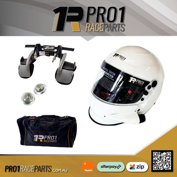 Zamp Head and Neck Restraint Pro 1 Snell Side Air Helmet w Bag