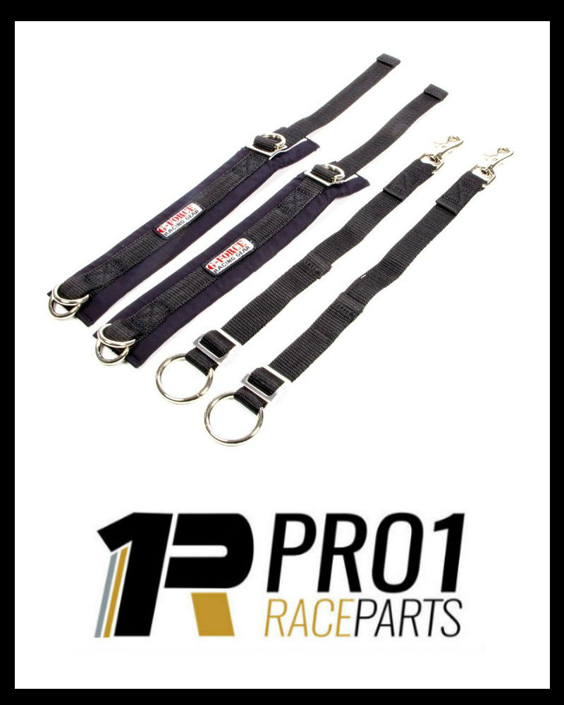 G Force Arm Restraints Black SFI 3.3 Sprintcar Wingless Open Wheel