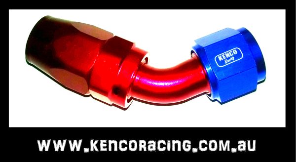 Kenco 45 Degree An Dash - Fittings Aluminium 4 6 8 10 12 16 and 20