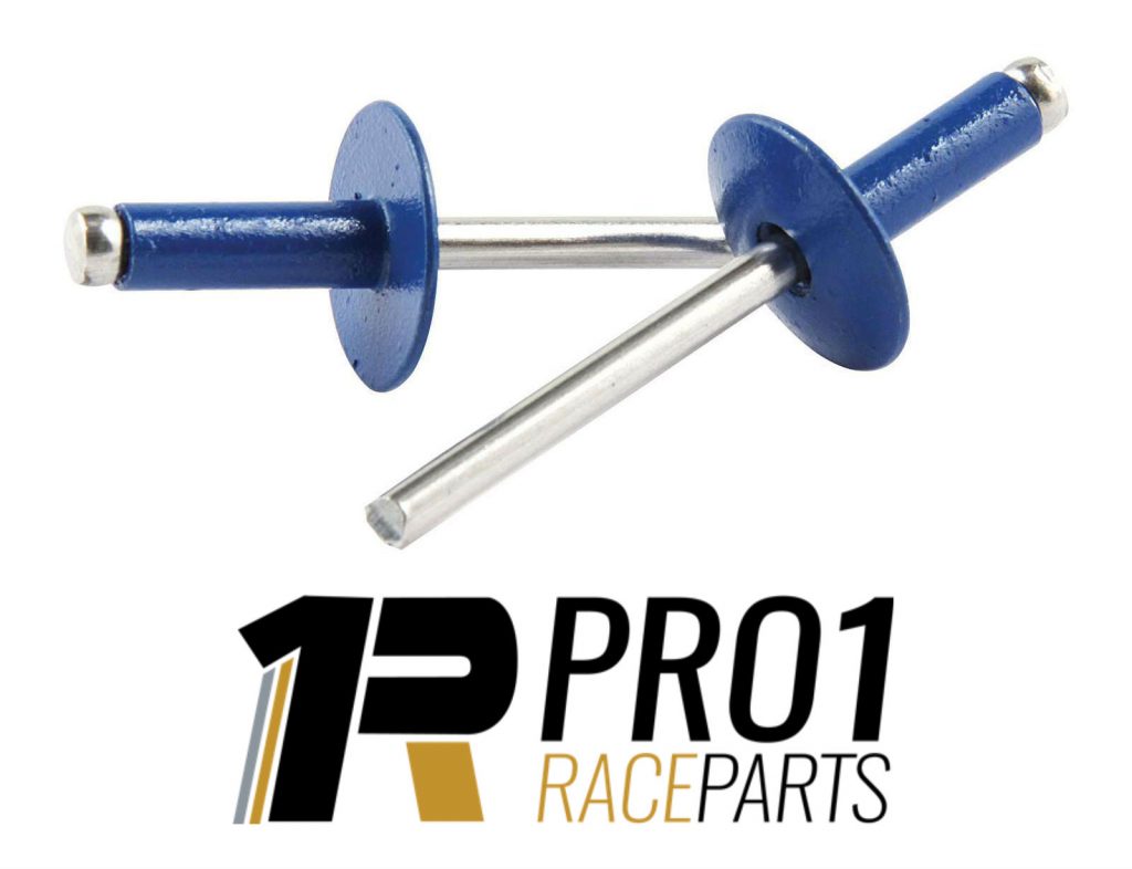 Allstar Aluminium 3/16" Pop Rivet 1/2" Long Ultragrip BLUE Free