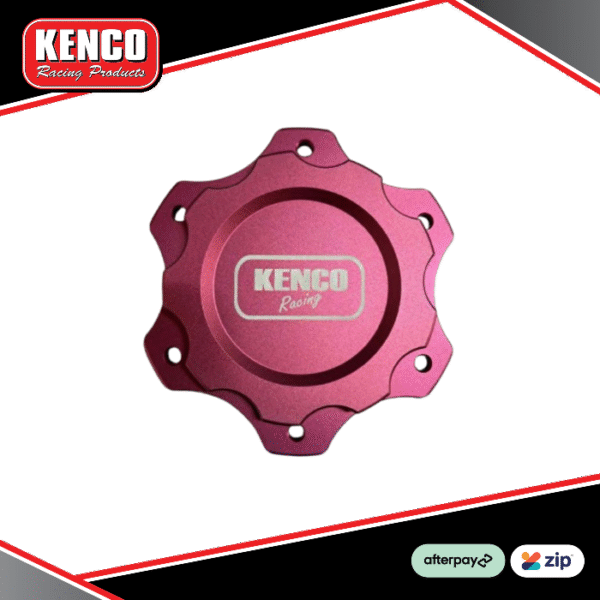 Kenco Screw-On Replacement Cap - Anodized Red - 6 Bolt Kenco Screw-On Replacement Cap - Anodized Red - 6 Bolt