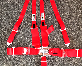 SFI Harness seat belt hans device RED