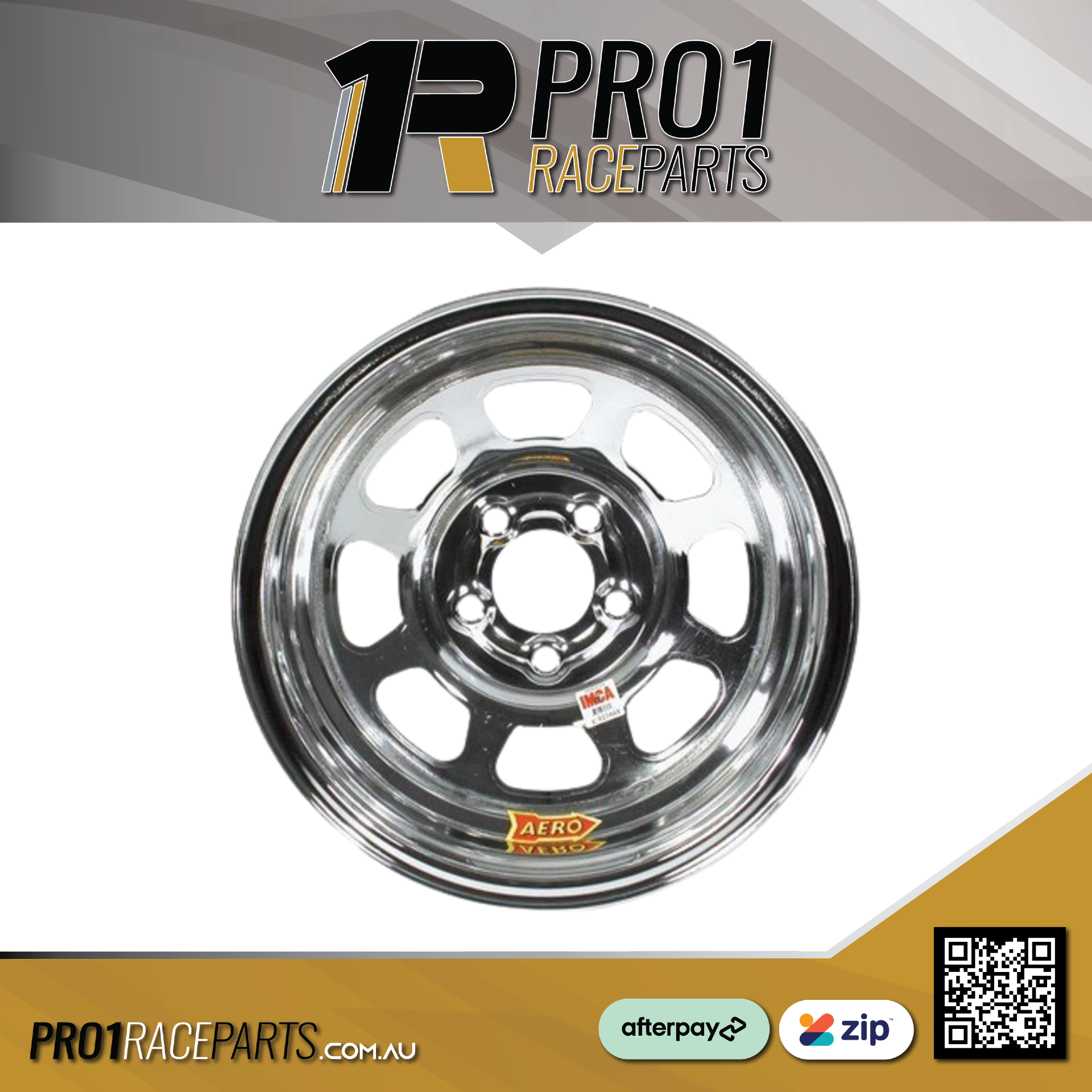 Aero Steel AMCA Race Wheels - 3in Backspace - Chrome