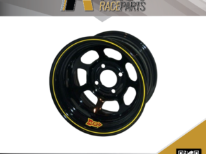 Aero Steel AMCA Race Wheels | 3" Backspace | 15" x 8" | 5 x 4.75" | Black