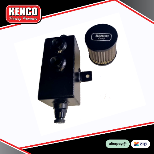 Kenco Catch Can Breather Tank Female Ports Black