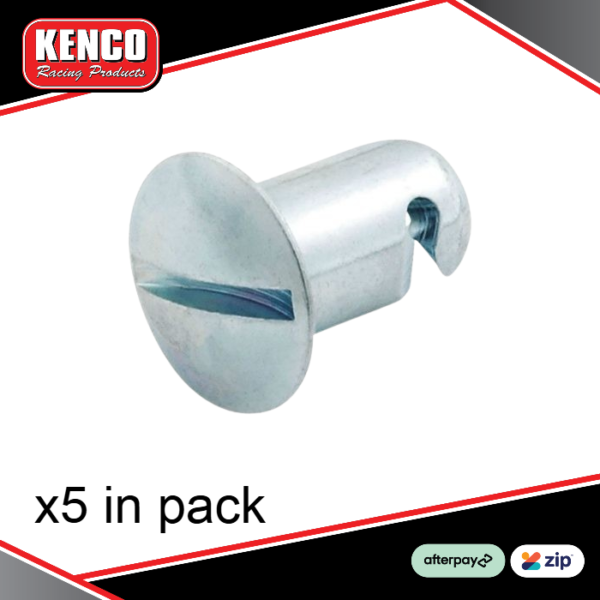 5 x Kenco DZUS Quarter Turn 7-16in x .500in Long Dome Head