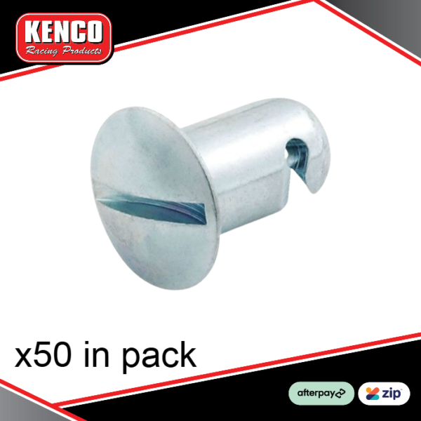 50 x Kenco DZUS Quarter Turn 7-16in x .550in Long Dome Head