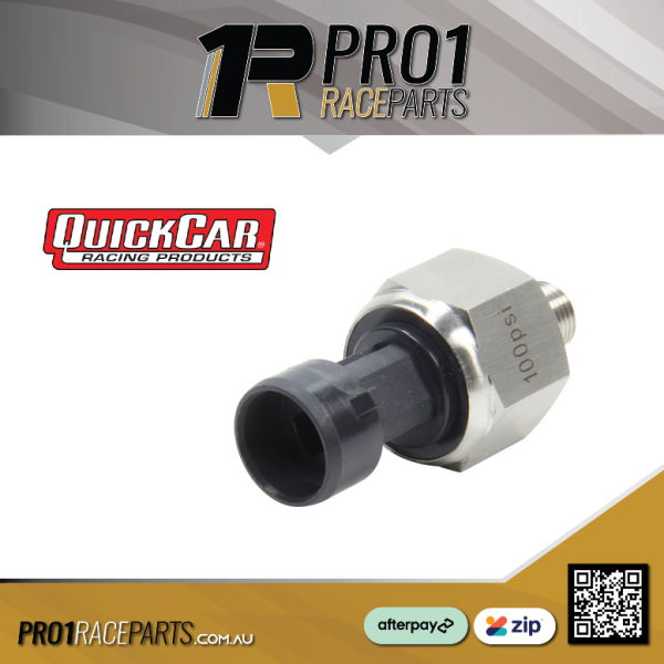 Quickcar Pressure Sensor Sending Unit | 0-100 psi Electric / Digital | 1/8 in NPT Male Thread