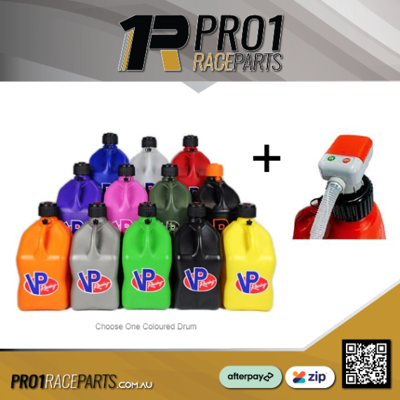 Electric Battery Drum Pump for Methanol and 1 x VP 5 Gallon Plastic