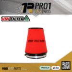 Uni Filter Tapered Pod Filter 76mm x 3in Inlet x 200mm Long - RED