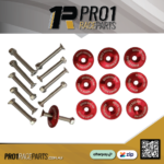 Pro1 Seat Bolts Oversize Head Bolt Speedway Red