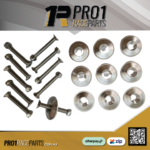 Pro1 Seat Bolts Oversize Head Bolt Speedway Silver