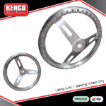 Kenco pro grip steering wheel aluminium dished Silver