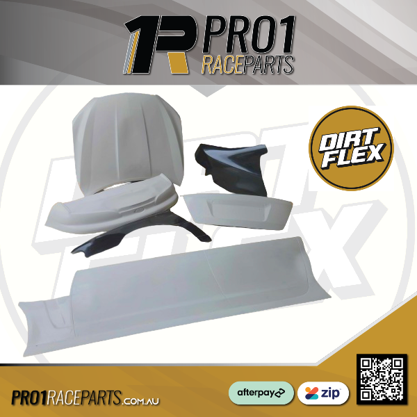 Dirt Flex Holden Commodore Fibreglass Panels for Speedway | Full Kit 1 pce Bonnet | No Free Post