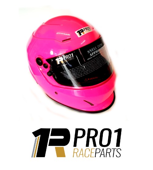 Pro1 Snell 2020 Helmet PINK | No Air | Racing Speedway Drag Offroad Racing