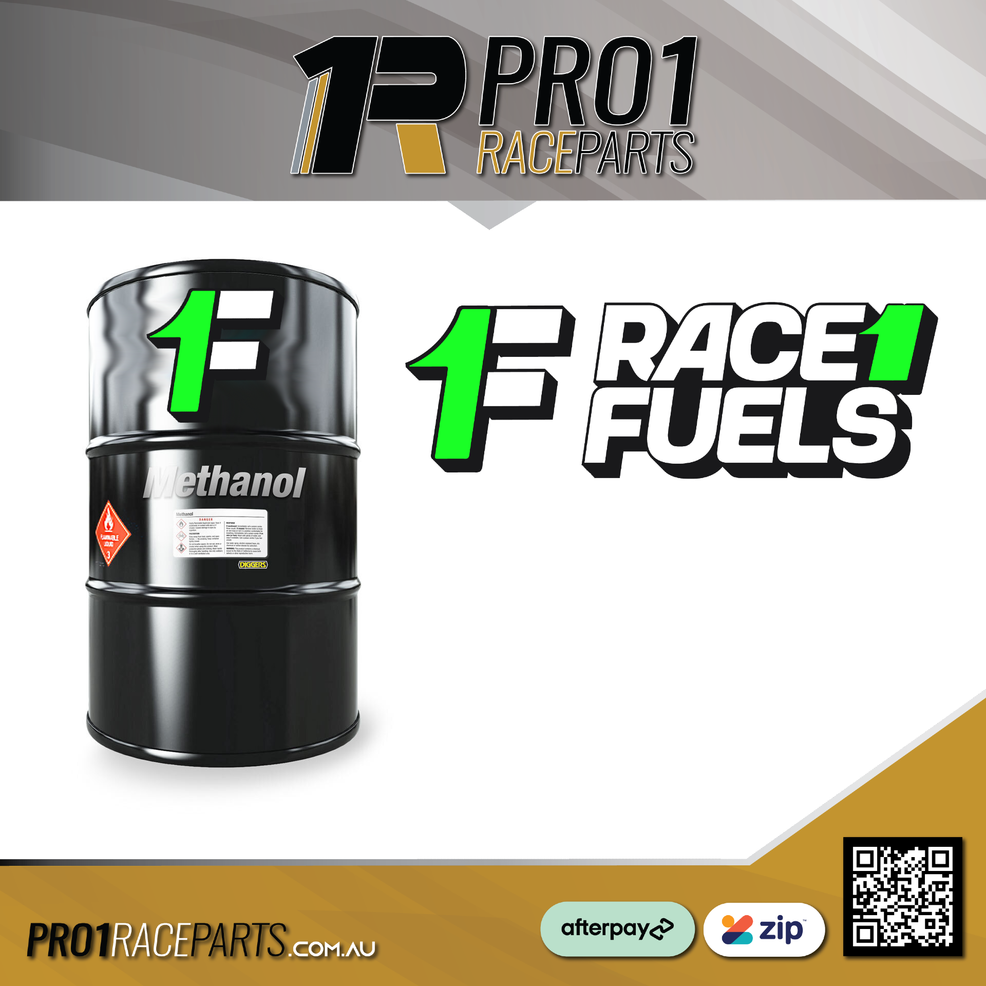 Race 1 Fuels Methanol 205 Litre 44 Gallon | pick Up Maryborough or Toowoomba