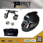 Zamp 2a Head and Neck Restraint with Pro 1 Snell 2020 Top Air Helmet