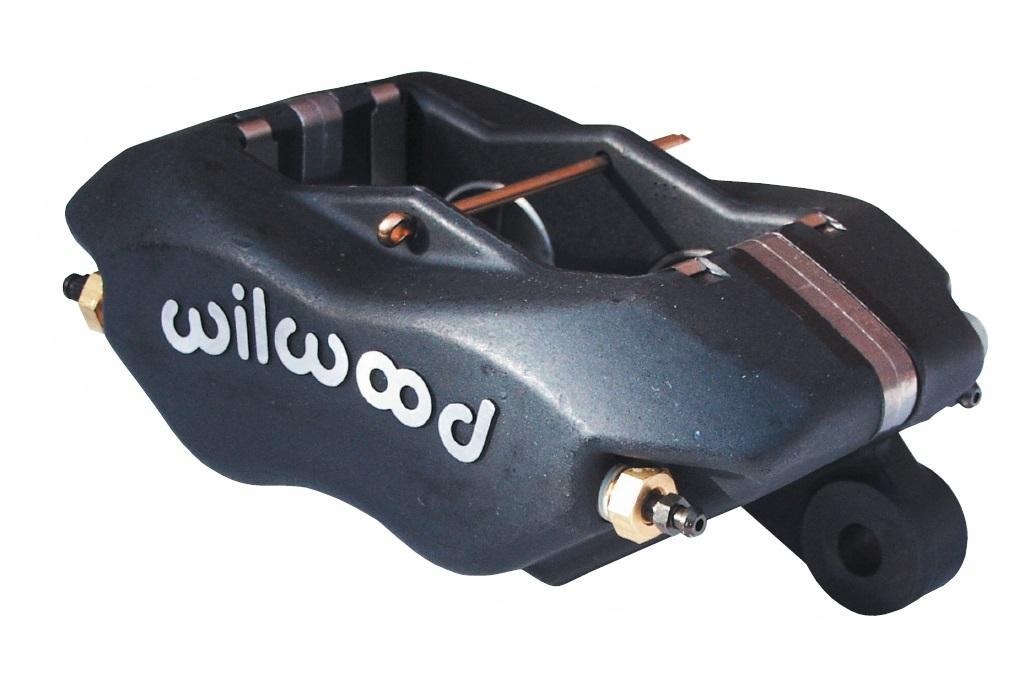 WILWOOD Brake Caliper, Dynalite, 4 Piston, Aluminum, Black Anodize, 13.060 in OD x 0.810 in Thick Rotor, 5.250 in Lug Mount