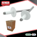 Kenco White Large Panel Head Blind Rivets 250 Pack