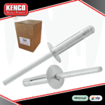 Kenco large panel head Tri Fold Exploding rivit white 250pk