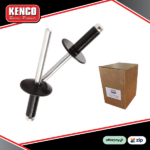 Kenco large panel head rivet black 250pk