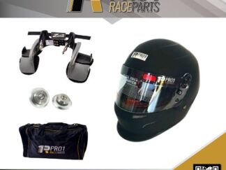 Zamp 2a Head and Neck Restraint with Pro 1 Snell 2020 No Air Helmet and Gear Bag