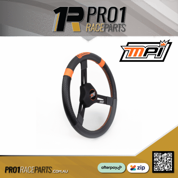 MPI 15in Soft Grip Lightweight Aluminium Steering Wheel - Sedans