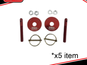 Kenco Bonnet Pins Red x5