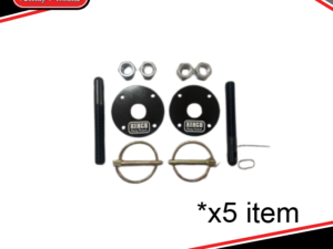 Kenco Bonnet Pins Black x5