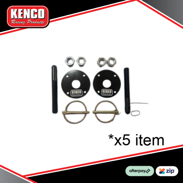 Kenco Bonnet Pins Black x5