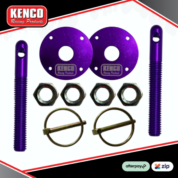 Kenco Bonnet Pins and Washers Kit - Purple