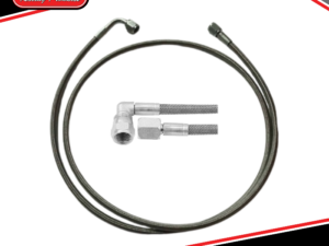 Kenco AN4 Braided Hose Brake Line - Straight by 90 Degree - 60in