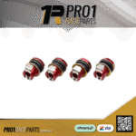 4 x Aluminium Quick Disconnect Tire Pressure Relief Valves