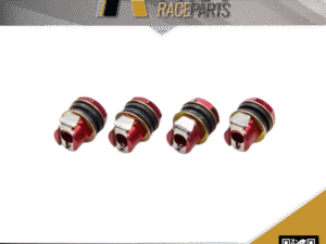4 x Aluminium Quick Disconnect Tire Pressure Relief Valves