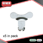 5 x Kenco Steel Wing DZUS Quarter Turn Fasteners 7-16in x .550in