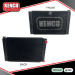 Kenco 31x19 Double Pass Aluminium Radiator - BLACK