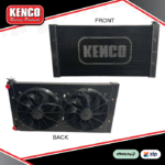 Kenco Big Boy Double Pass Aluminium Radiator - BLACK