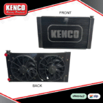 Kenco Universal Double Pass Aluminium Radiator - BLACK