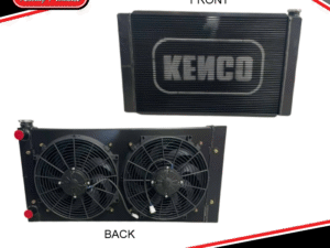 Kenco Universal Double Pass Aluminium Radiator - BLACK