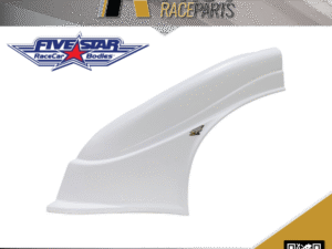 FIVESTAR Left Plastic Dirt Fender - White