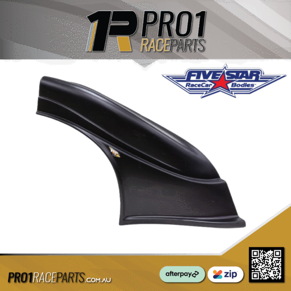 FIVESTAR Right Plastic Dirt Fender - Black FIVESTAR Right Plastic Dirt Fender - Black
