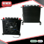Kenco Racing Oil Cooler with Fan - 12v