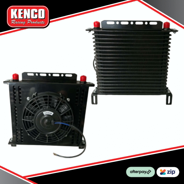 Kenco Racing Oil Cooler with Fan - 12v