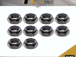 Allstar Locking Half Nuts - 1-2-20 in Thread - Black - 10 Pack