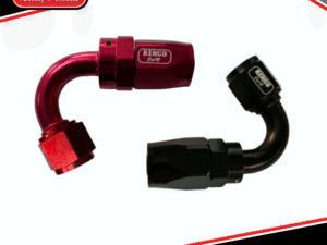Kenco Racing AN4 120° Degree Screw-On Coupling Fitting | Red or Black | FREE POST*