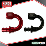 Kenco Racing AN4 180° Degree Push-Lock Fitting | Red or Black | FREE POST*