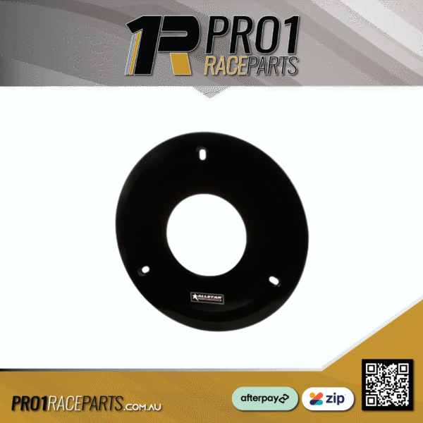 Allstar Aluminium Mud Cover with Large Centre Hole - BLK