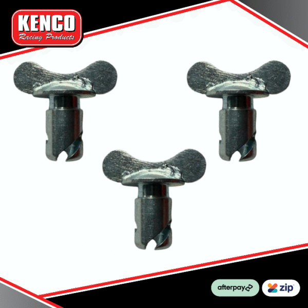 Kenco DZUS Winged Undercut Quarter Turn Fastener - 3pk